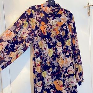 Multicolor scarf dress